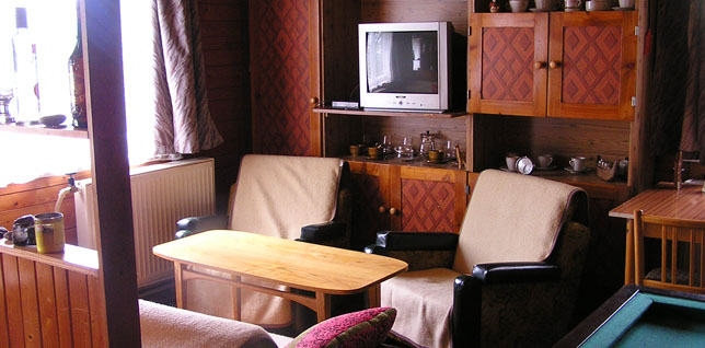 ubytování chata lipka - obývací pokoj
